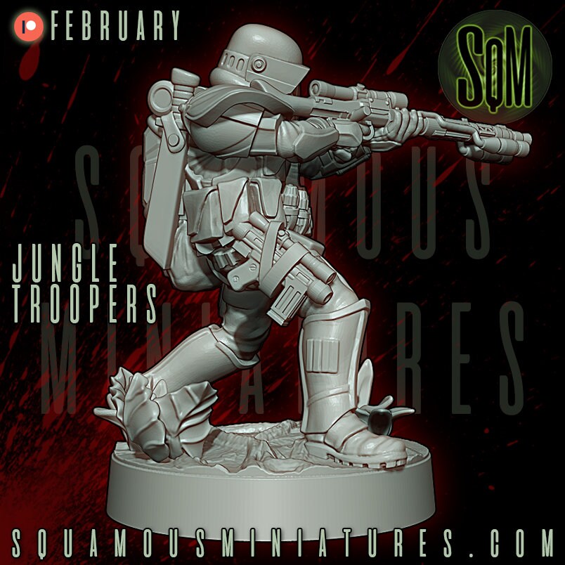 Jungle Troopers - Set of 6 (Sculpted by Squamous Miniatures)