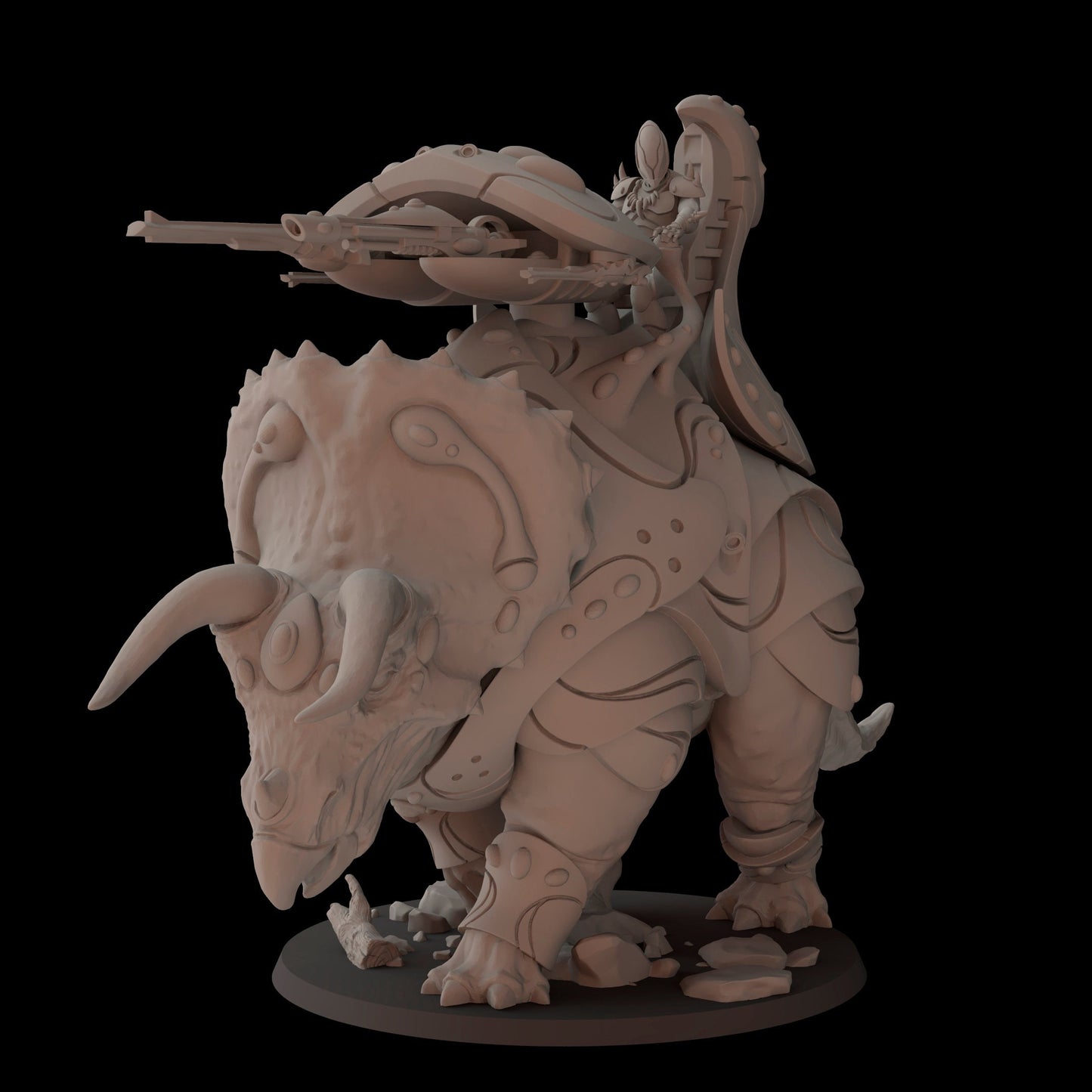 Aeterni Triceratops Tank 1 (Sculpted by Fantasy Cult Miniatures)