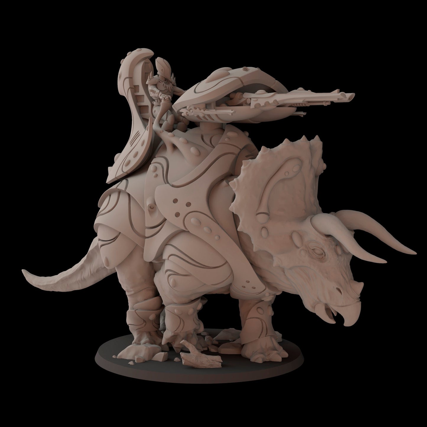 Aeterni Triceratops Tank 1 (Sculpted by Fantasy Cult Miniatures)