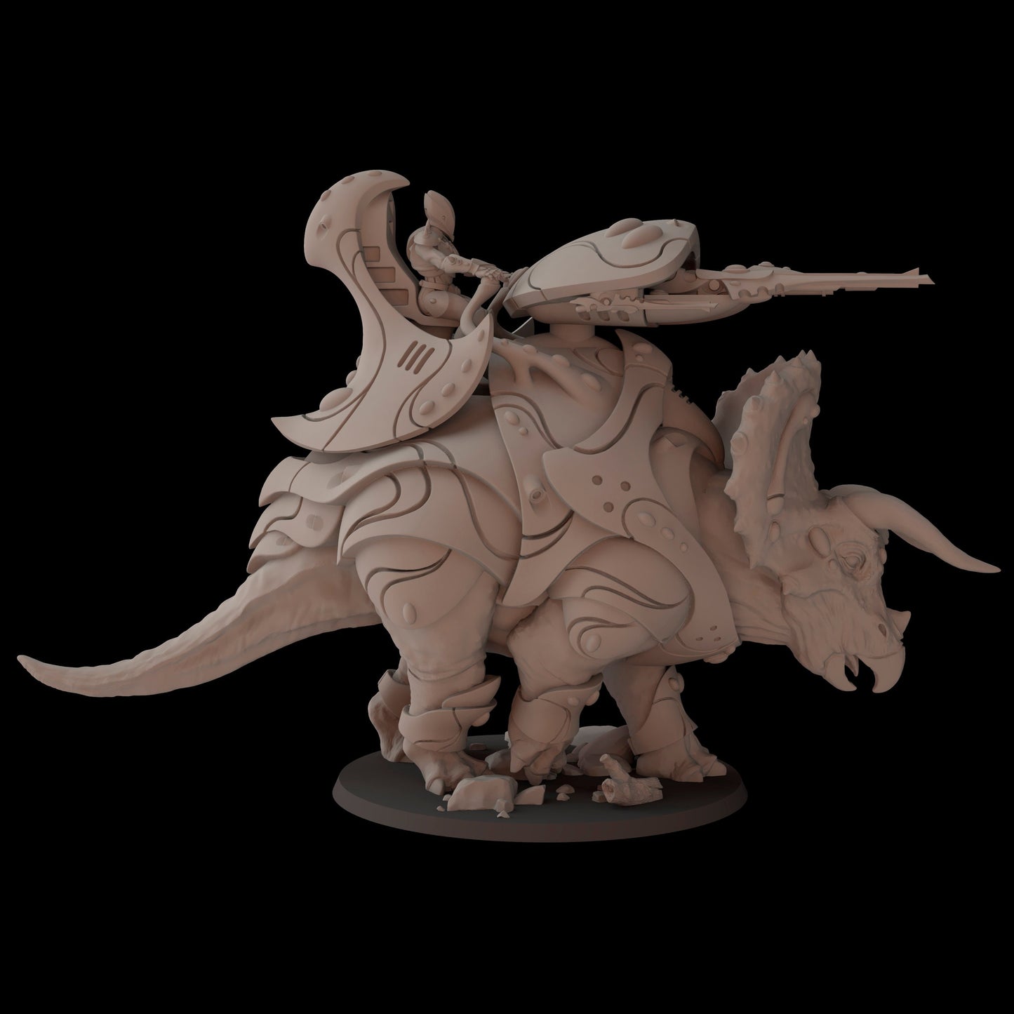 Aeterni Triceratops Tank 1 (Sculpted by Fantasy Cult Miniatures)