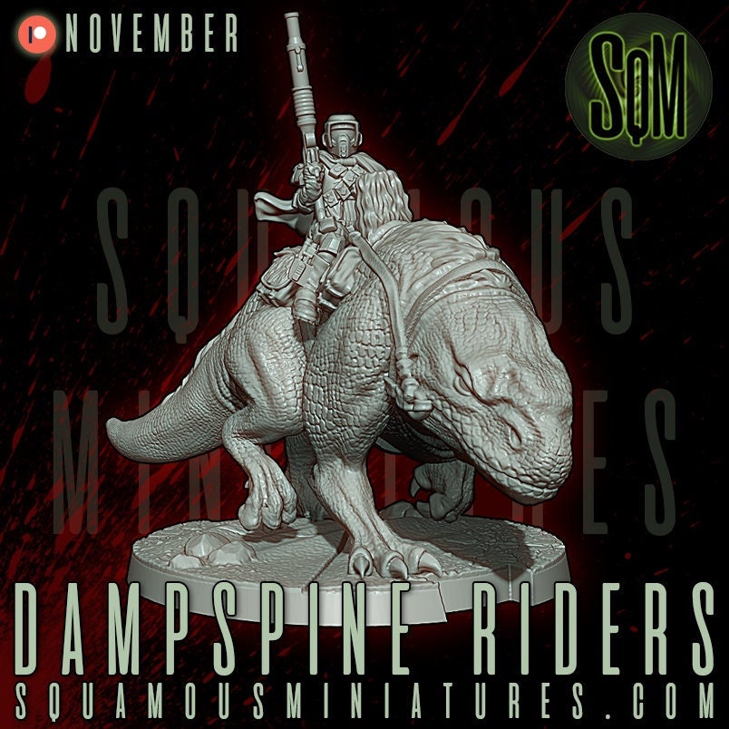 Dampsine Rider (2) (Sculpted by Squamous Miniatures)