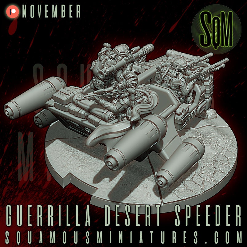 Guerrilla Desert Speeder (Sculpted by Squamous Miniatures)