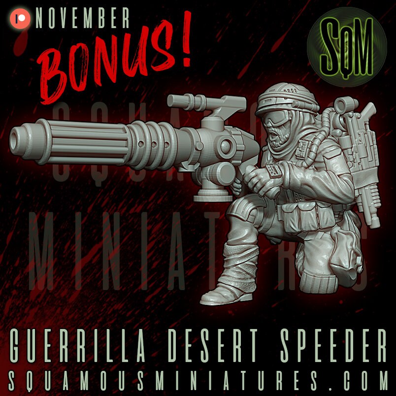 Guerrilla Desert Speeder (Sculpted by Squamous Miniatures)