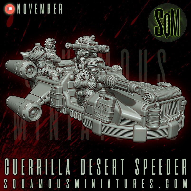 Guerrilla Desert Speeder (Sculpted by Squamous Miniatures)
