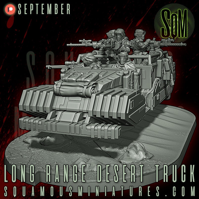 Long Range Desert Truck (Sculpted by Squamous Miniatures)