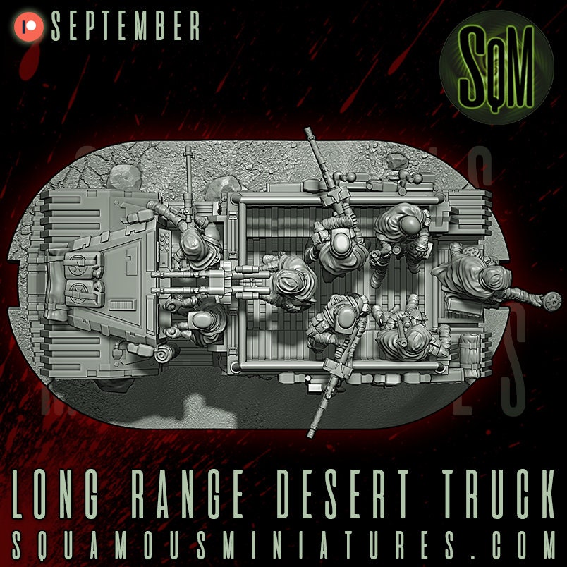 Long Range Desert Truck (Sculpted by Squamous Miniatures)