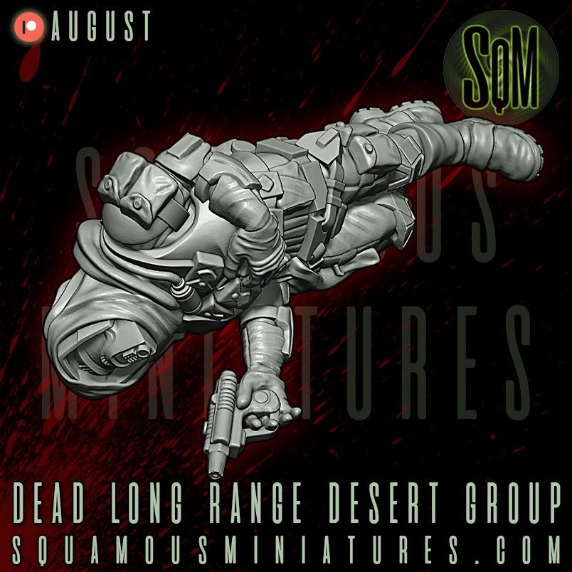 Long Range Desert Group (Dead) - Set of 2 (Sculpted by Squamous Miniatures)