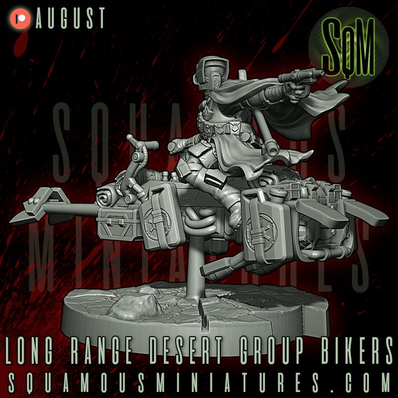 Long Range Desert Group Bikers (3) (Sculpted by Squamous Miniatures)