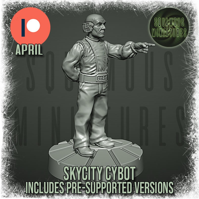 Sky City Cybot (pose 1) (Sculpted by Squamous Miniatures)