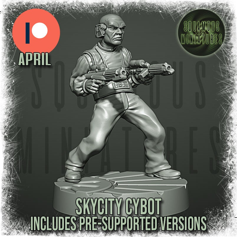 Sky City Cybot (pose 2) (Sculpted by Squamous Miniatures)