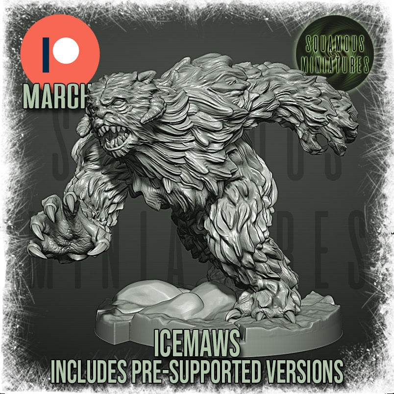 Icemaw (3) (Sculpted by Squamous Miniatures)