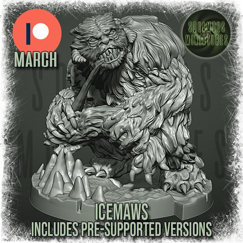 Icemaw (4) (Sculpted by Squamous Miniatures)