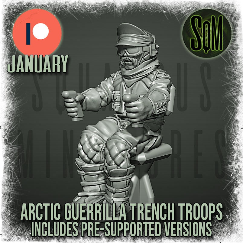 Arctic Guerilla Trench Gun (Sculpted by Squamous Miniatures)