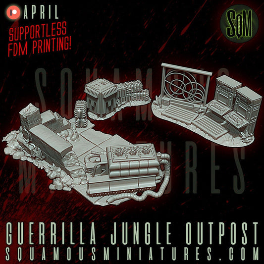 Guerrilla Jungle Outpost (Sculpted by Squamous Miniatures)