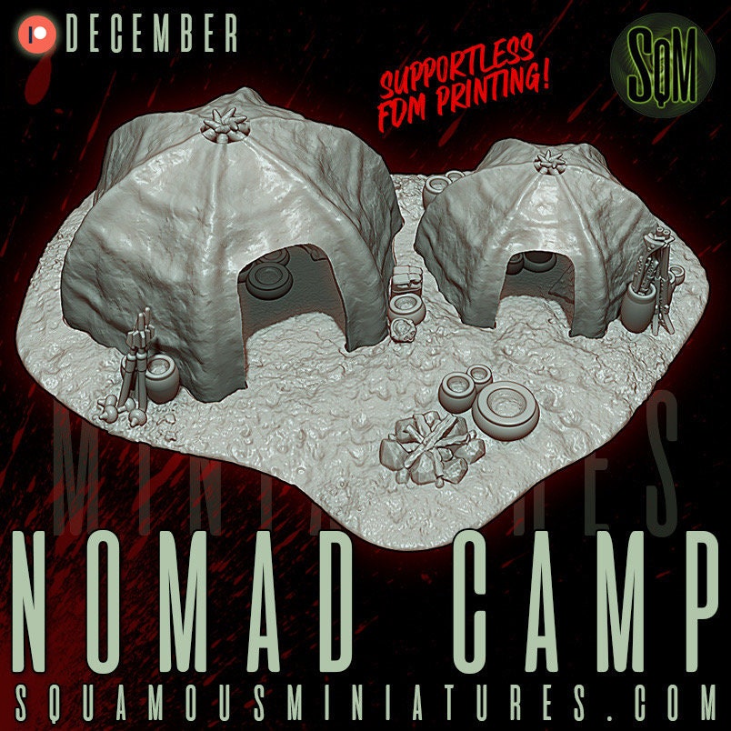 Nomad Camp (Sculpted by Squamous Miniatures)