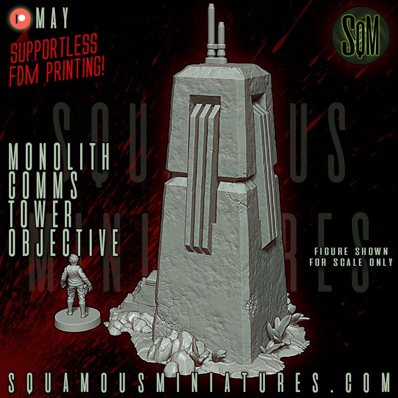 Jungle Monolith Comms Tower (Sculpted by Squamous Miniatures)