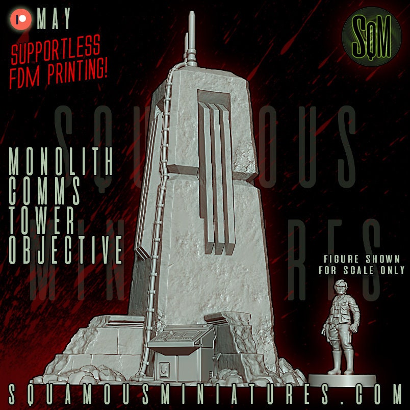 Jungle Monolith Comms Tower (Sculpted by Squamous Miniatures)