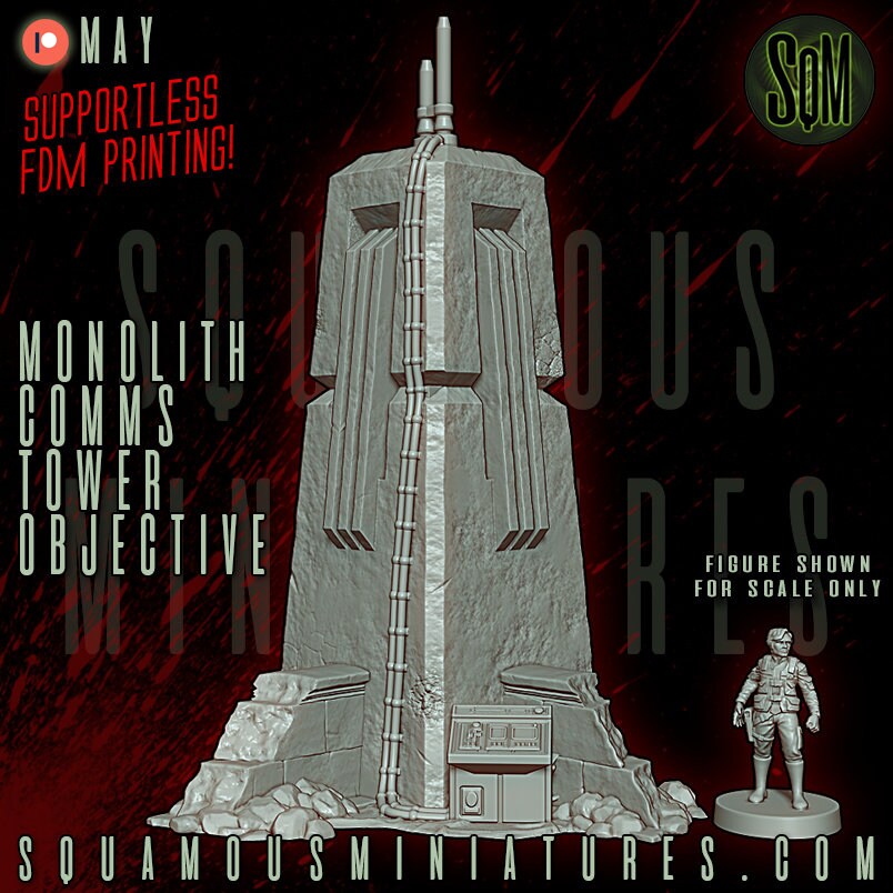 Jungle Monolith Comms Tower (Sculpted by Squamous Miniatures)