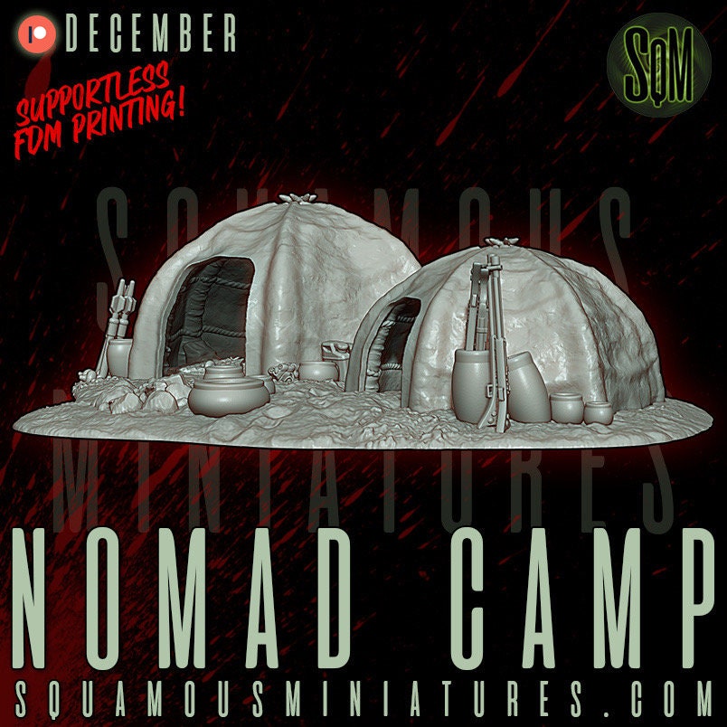 Nomad Camp (Sculpted by Squamous Miniatures)