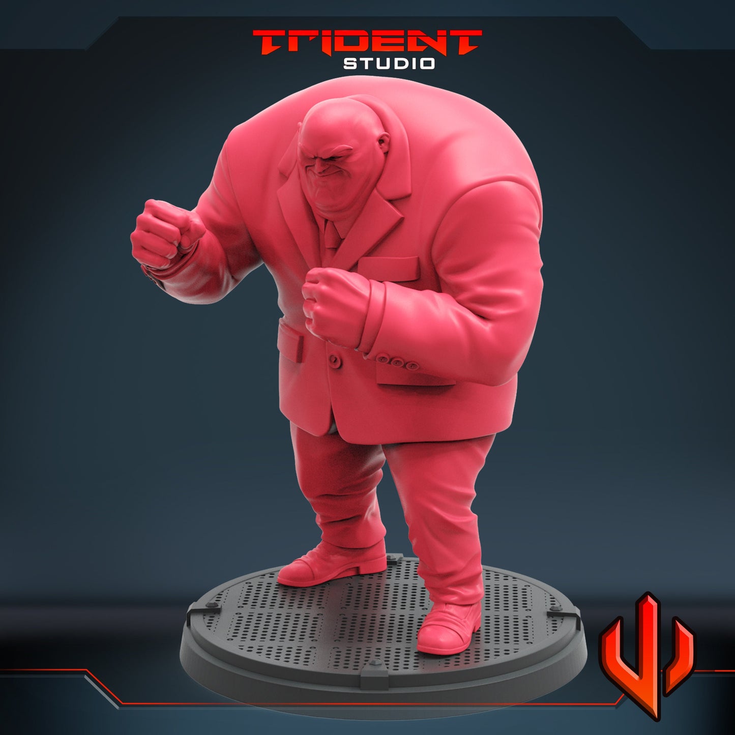 Kingpin Puzzle Quest (Fan art sculpted by Trident Studio) (Crisis Protocol Proxy/Alternative)