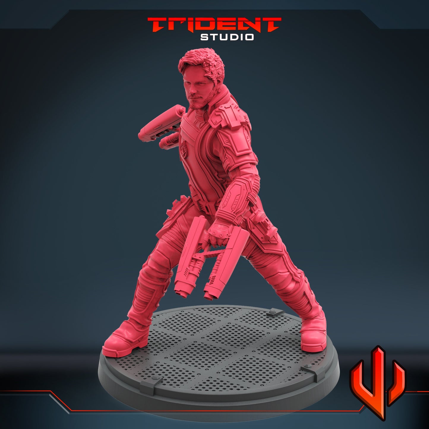 Starlord Vol 3 (Fan art sculpted by Trident Studio) (Crisis Protocol Proxy/Alternative)