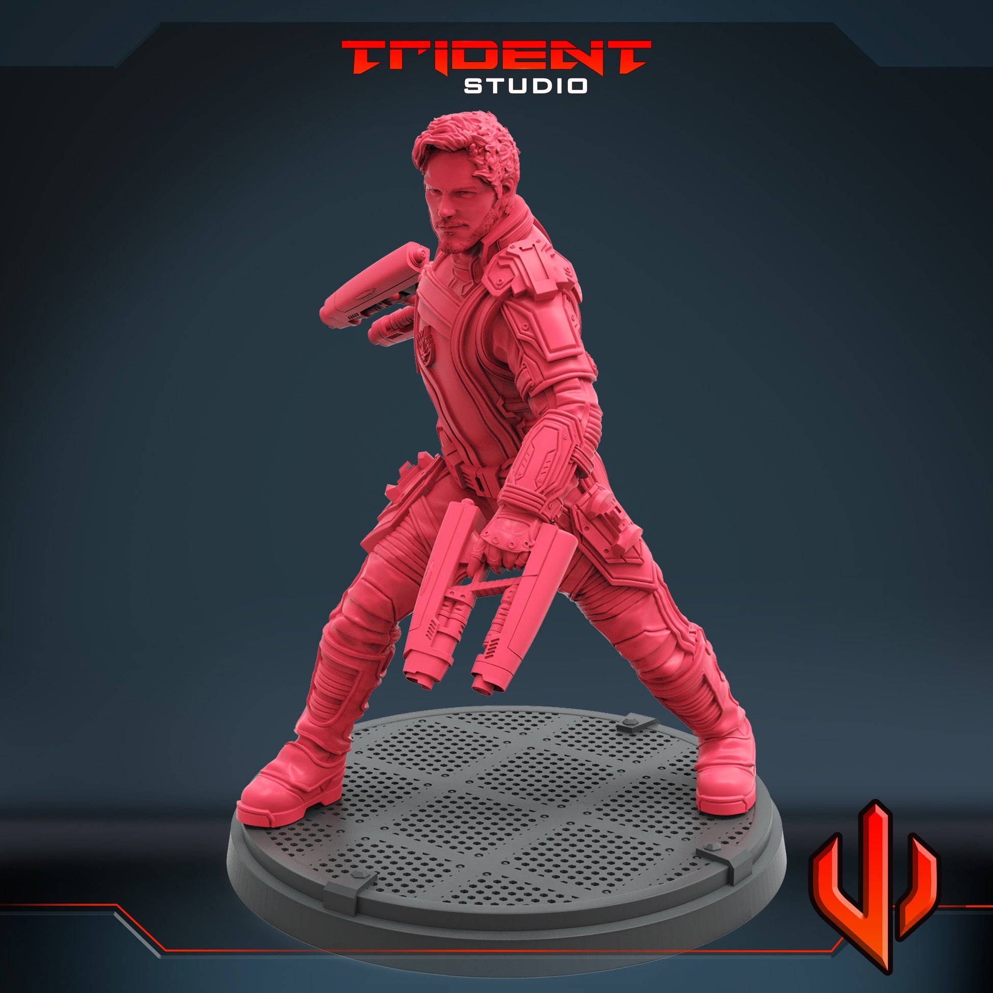 Starlord Vol 3 (Fan art sculpted by Trident Studio) (Crisis Protocol Proxy/Alternative)