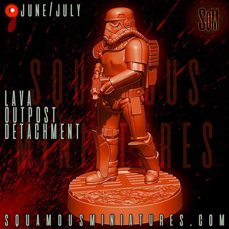 Lava Outpost Detachment - Set of 8 (Sculpted by Squamous Miniatures)