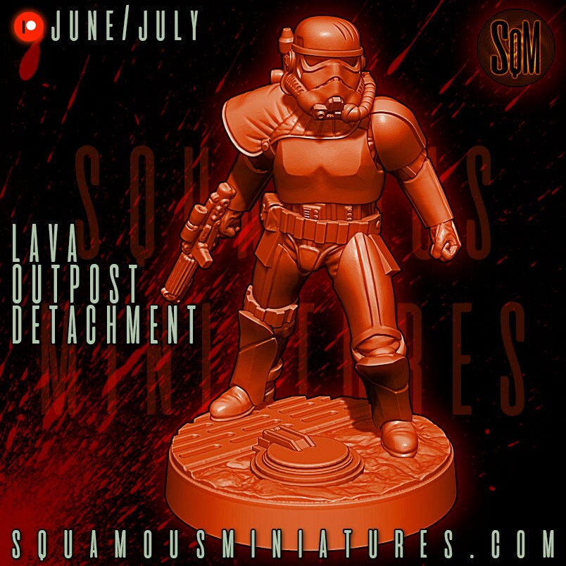 Lava Outpost Detachment - Set of 8 (Sculpted by Squamous Miniatures)