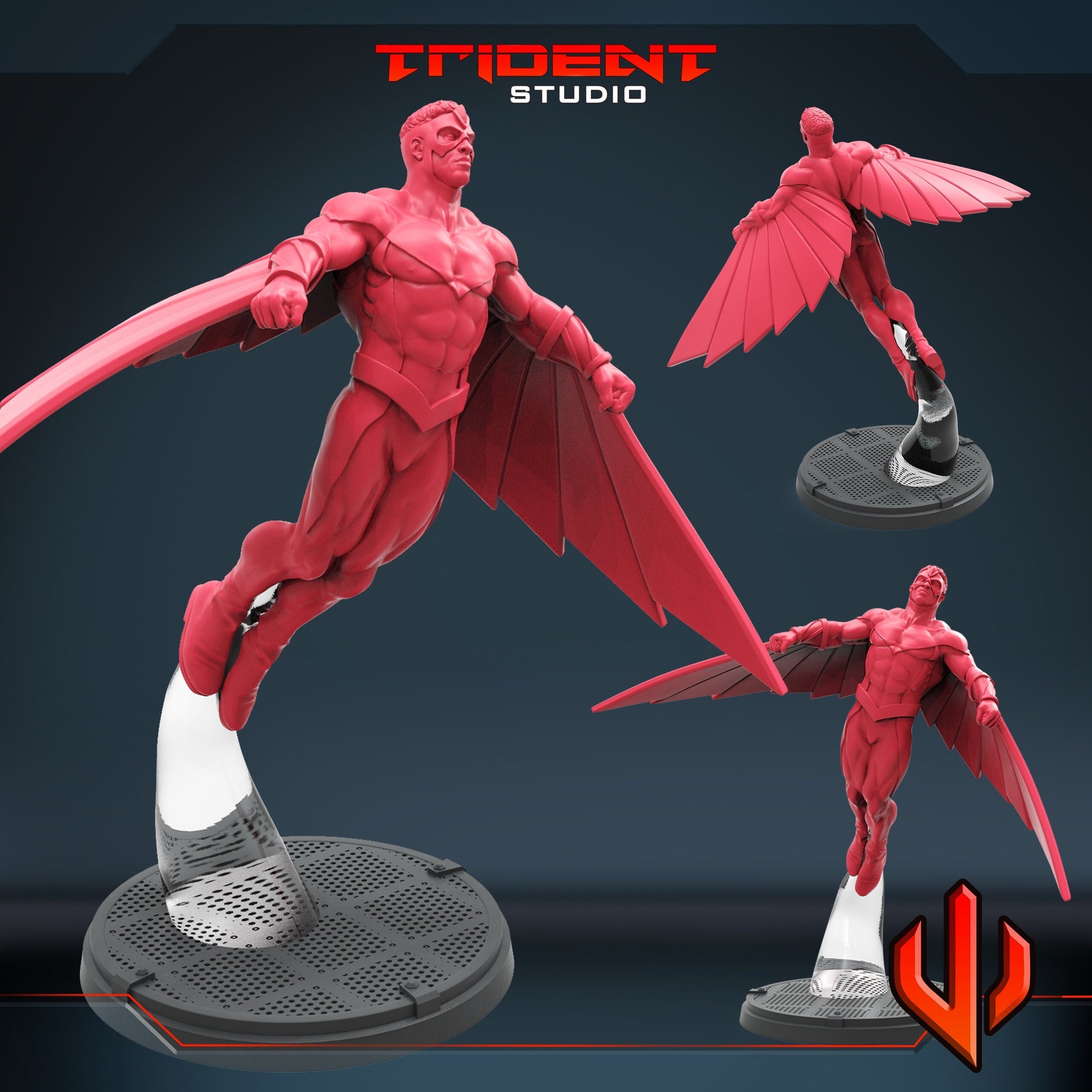 Classic Falcon (Fan art sculpted by Trident Studio) (Crisis Protocol Proxy/Alternative)