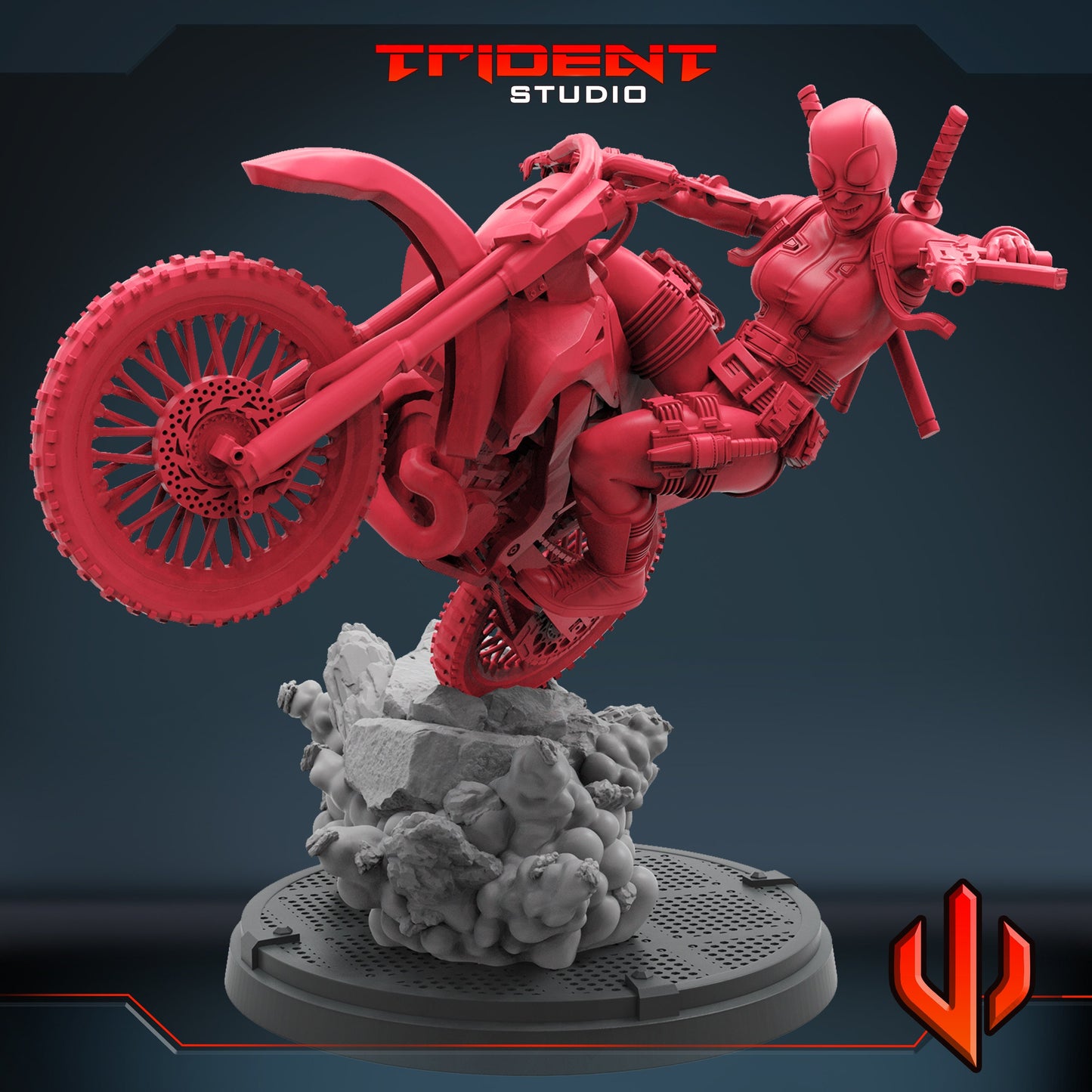 Gwenpool Masked (Fan art sculpted by Trident Studio) (Crisis Protocol Proxy/Alternative)