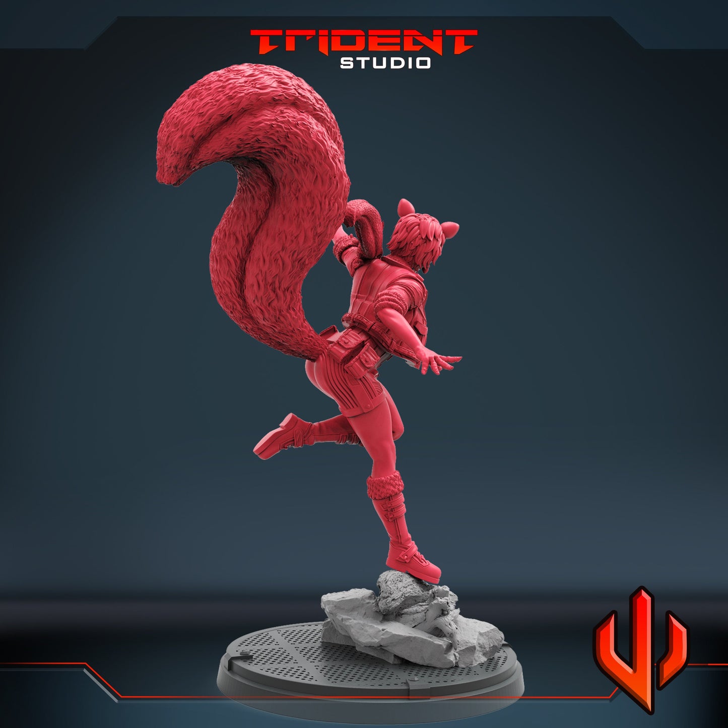 Squirrel Girl (Fan art sculpted by Trident Studio) (Crisis Protocol Proxy/Alternative)