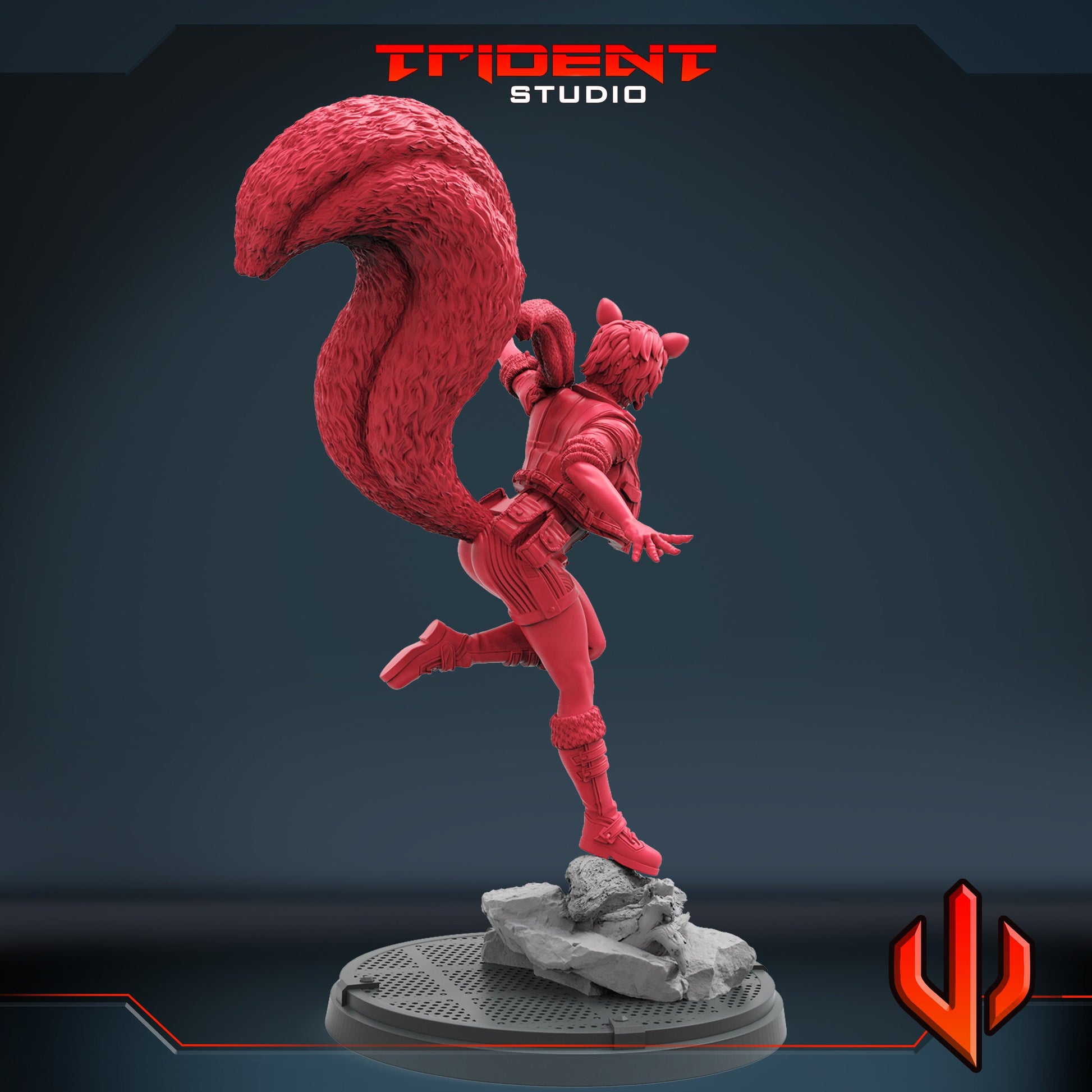 Squirrel Girl (Fan art sculpted by Trident Studio) (Crisis Protocol Proxy/Alternative)