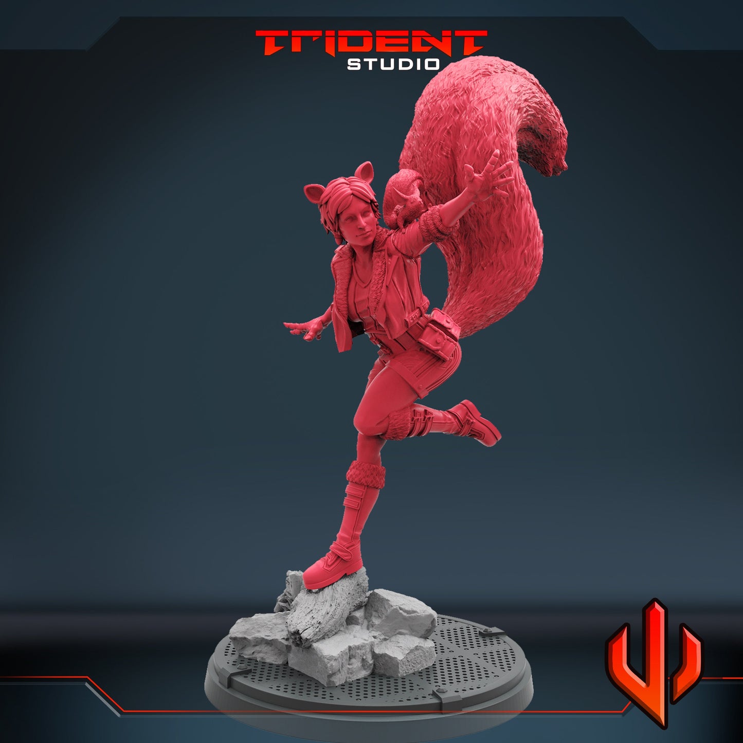 Squirrel Girl (Fan art sculpted by Trident Studio) (Crisis Protocol Proxy/Alternative)