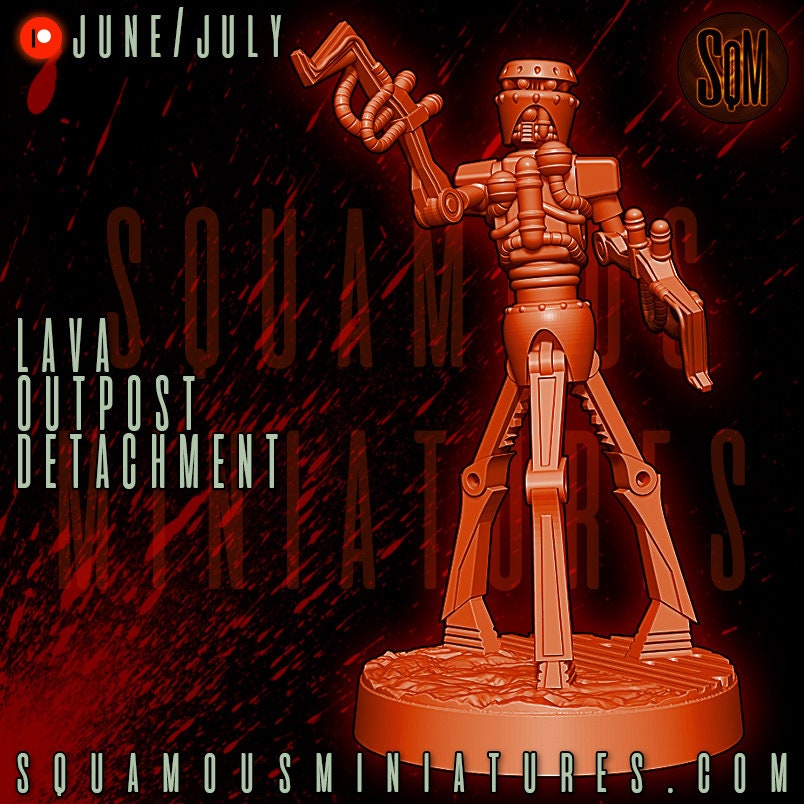 Lava Outpost Detachment - Set of 8 (Sculpted by Squamous Miniatures)