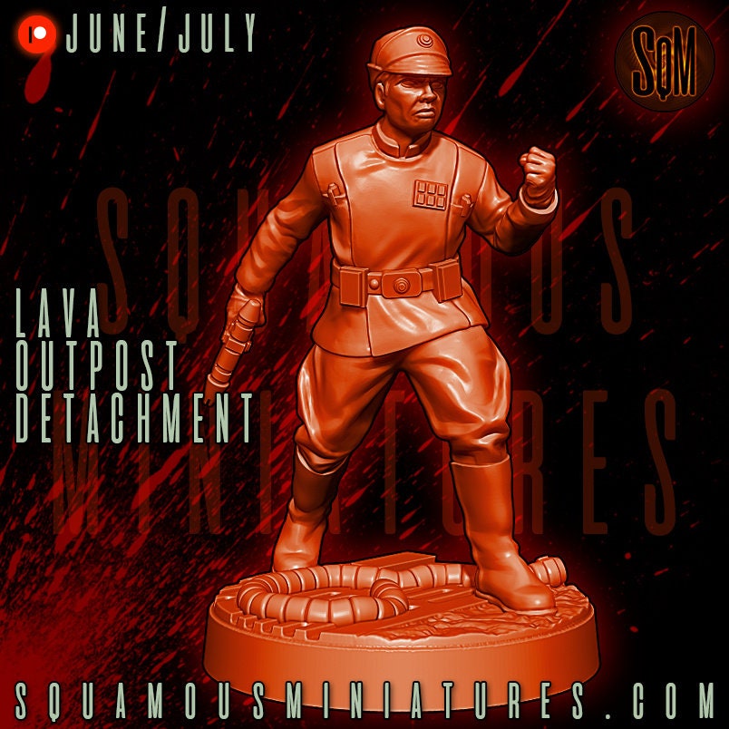 Lava Outpost Detachment - Set of 8 (Sculpted by Squamous Miniatures)