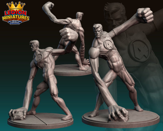 Mr Fantastic Fan Art 40mm Miniature (Sculpted by Legion Miniatures) (Crisis Protocol Proxy/Alternative)