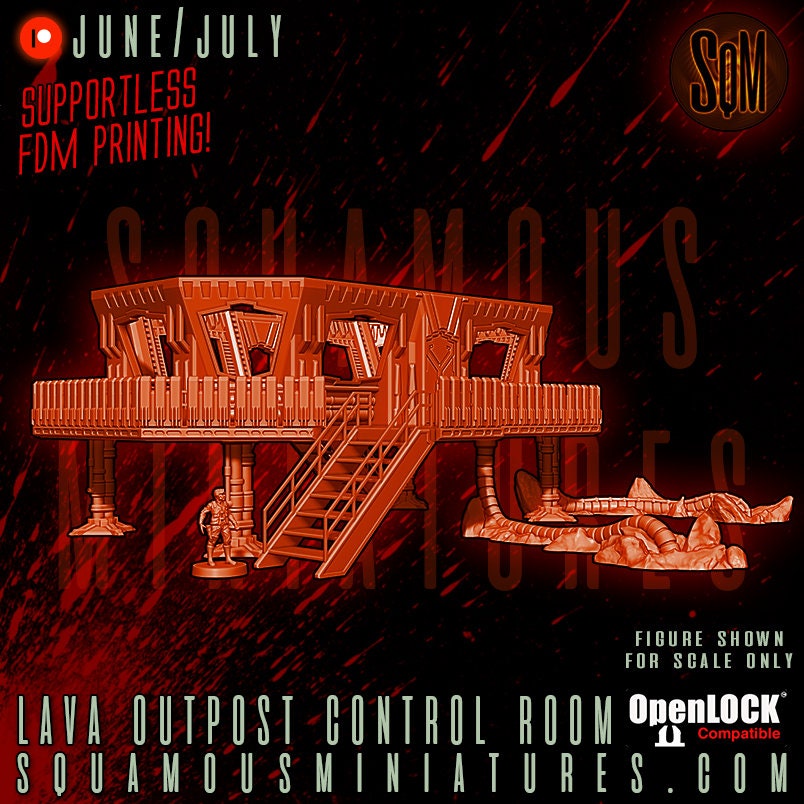 Lava Outpost Control Room (Sculpted by Squamous Miniatures)