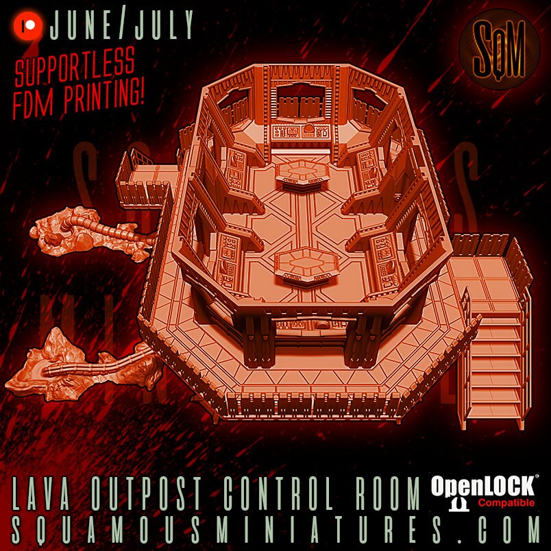 Lava Outpost Control Room (Sculpted by Squamous Miniatures)