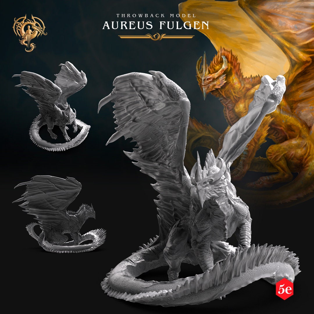 Aureus Fulgen, His Radiant Majesty - Dragonbond (sculpted by Draco Studios)
