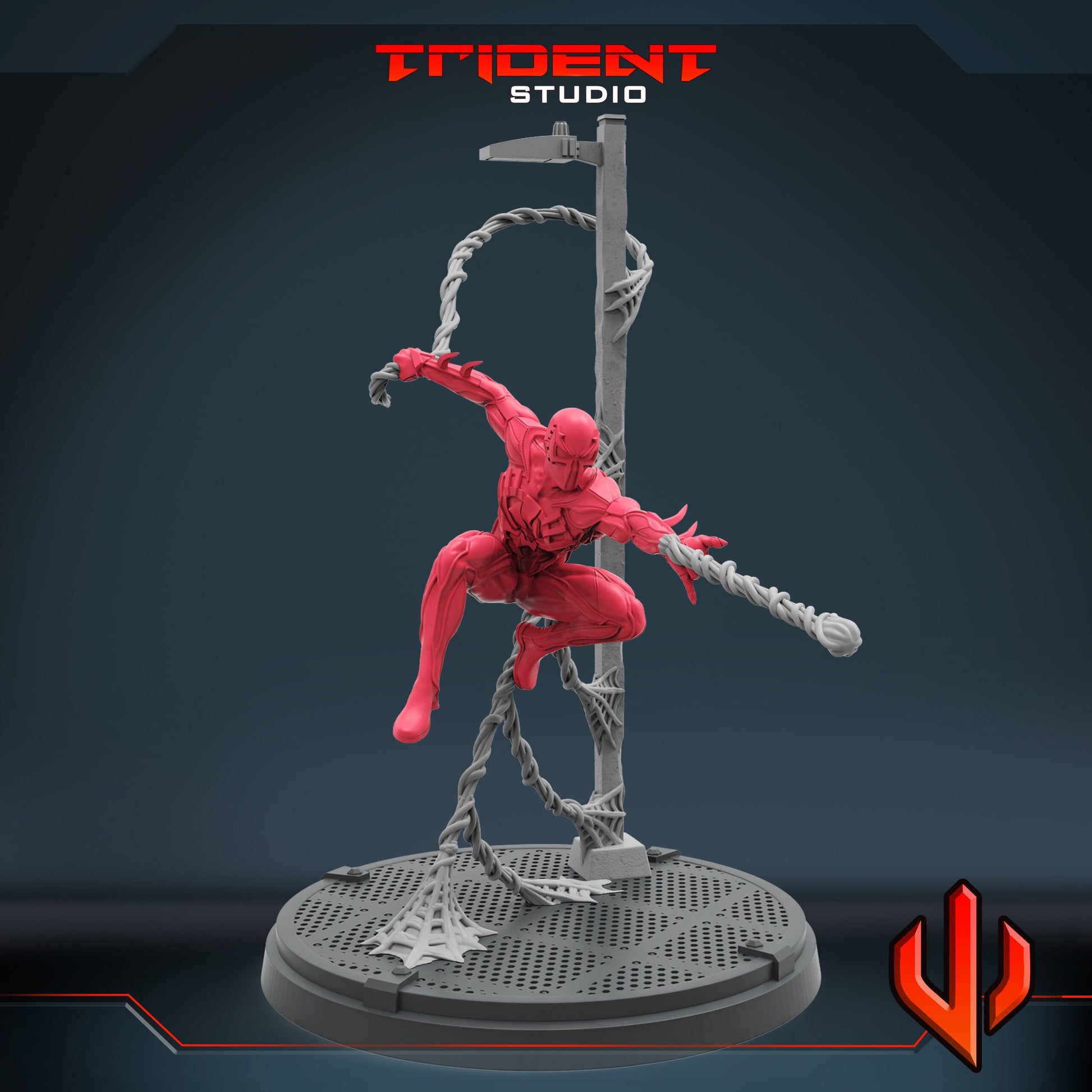 Spider-Man Dark (Fan art sculpted by Trident Studio) (Crisis Protocol Proxy/Alternative)