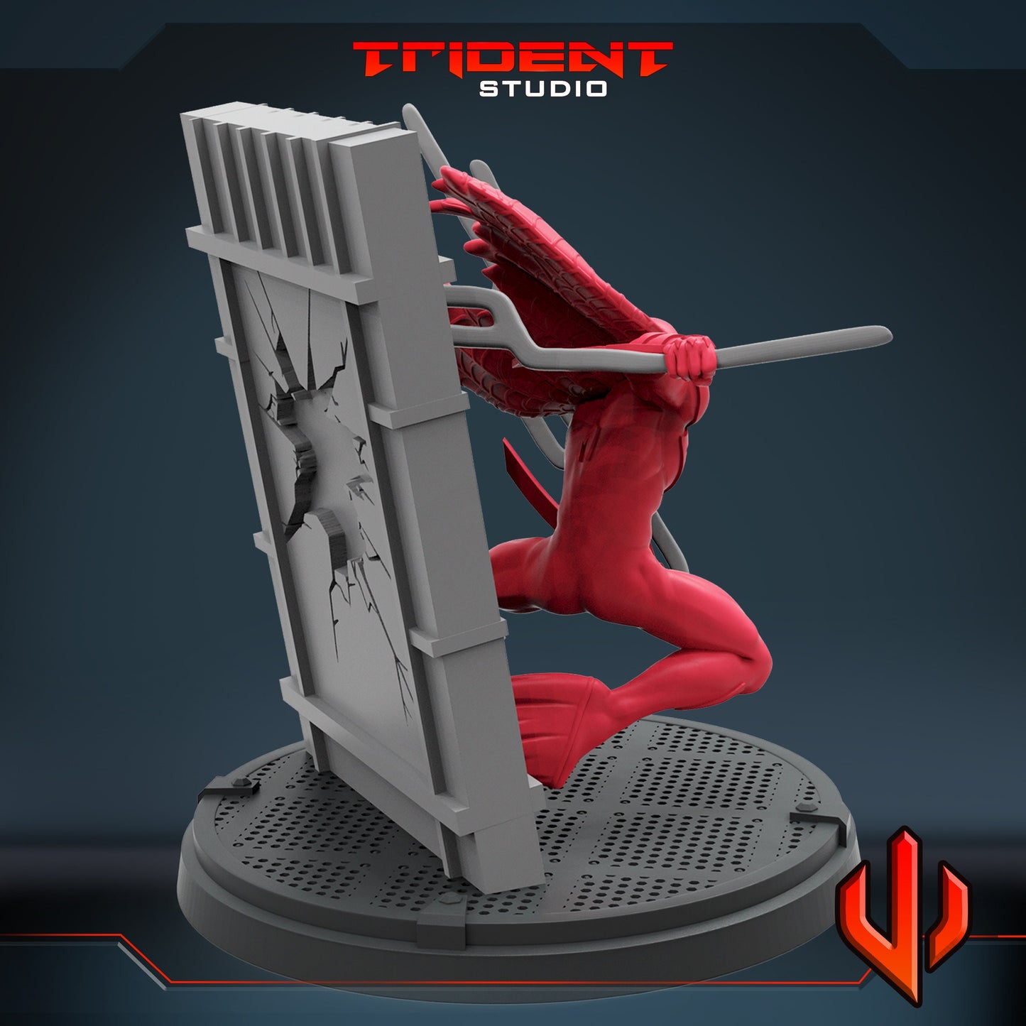 Spider-Man Miguel O'Hara (Fan art sculpted by Trident Studio) (Crisis Protocol Proxy/Alternative)