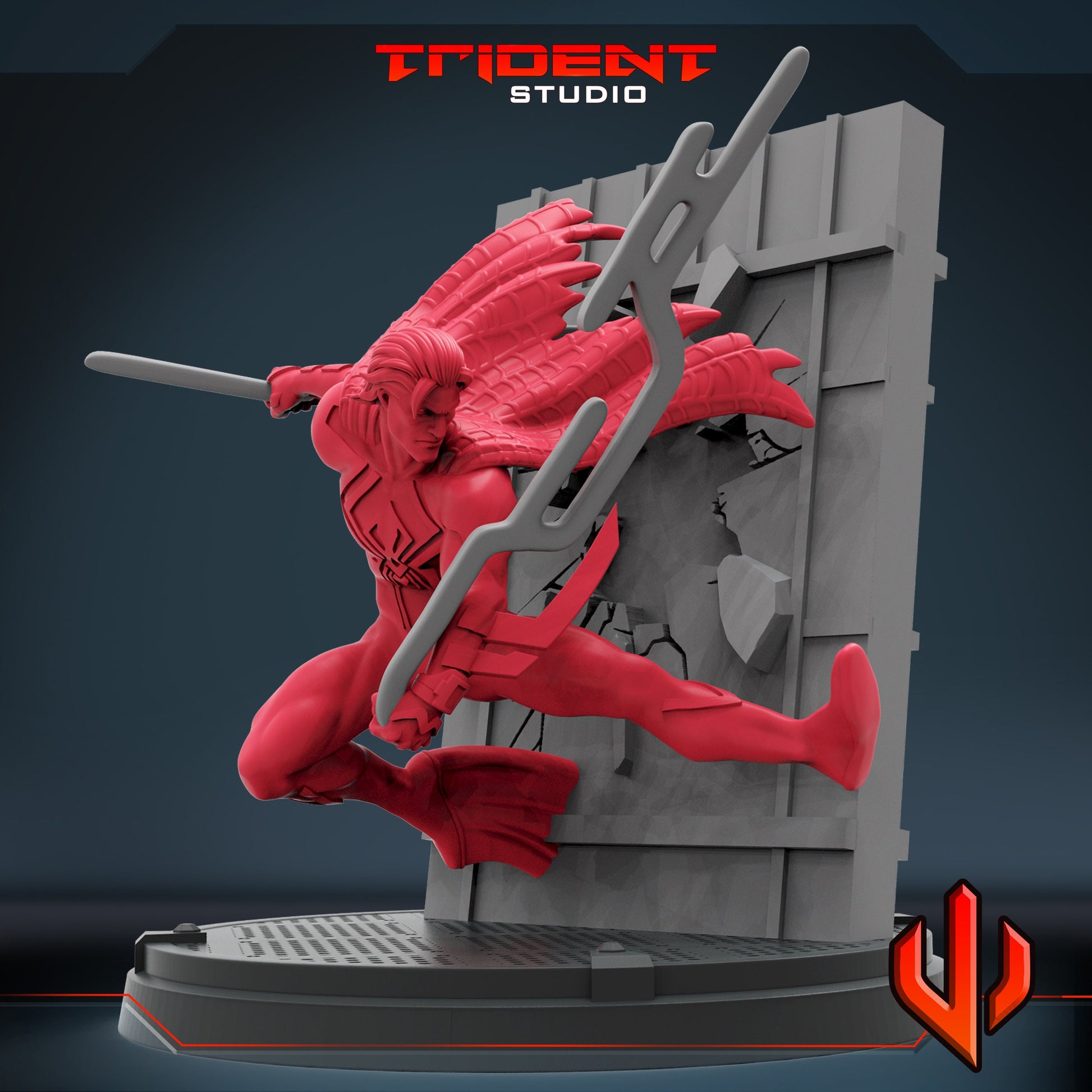 Spider-Man Miguel O'Hara (Fan art sculpted by Trident Studio) (Crisis Protocol Proxy/Alternative)