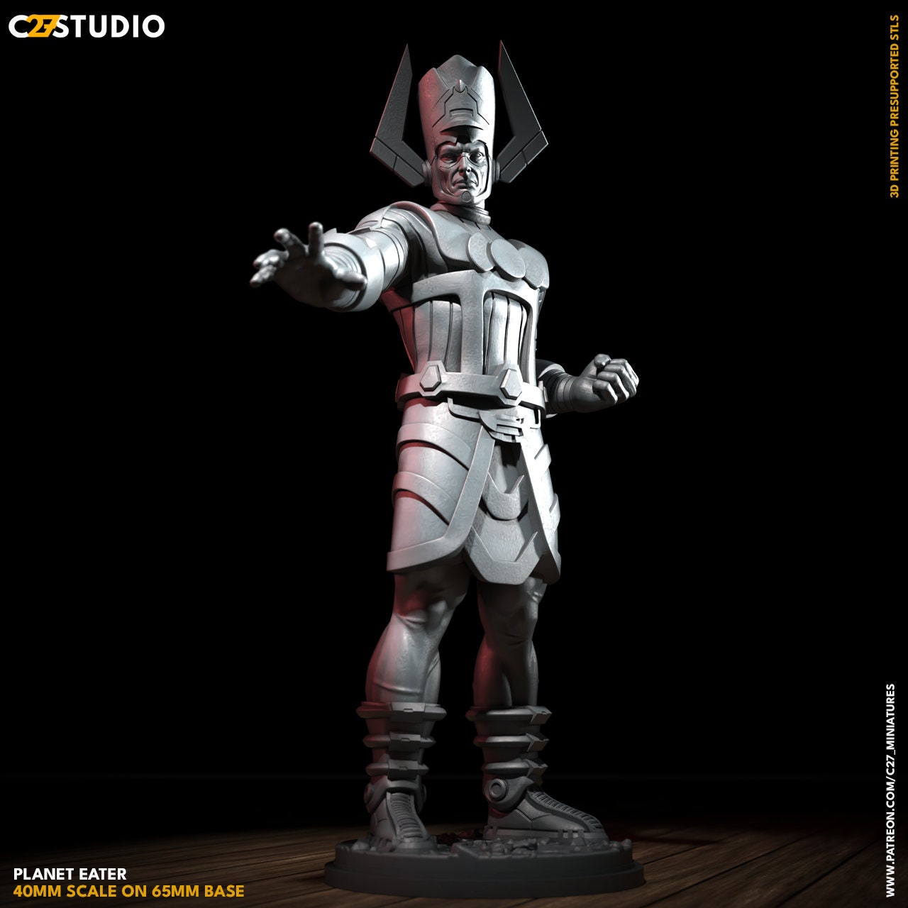 Galactus / Planet Eater 40mm miniature (fan art sculpted by C27 collectibles) (Crisis Protocol Proxy/Alternative)