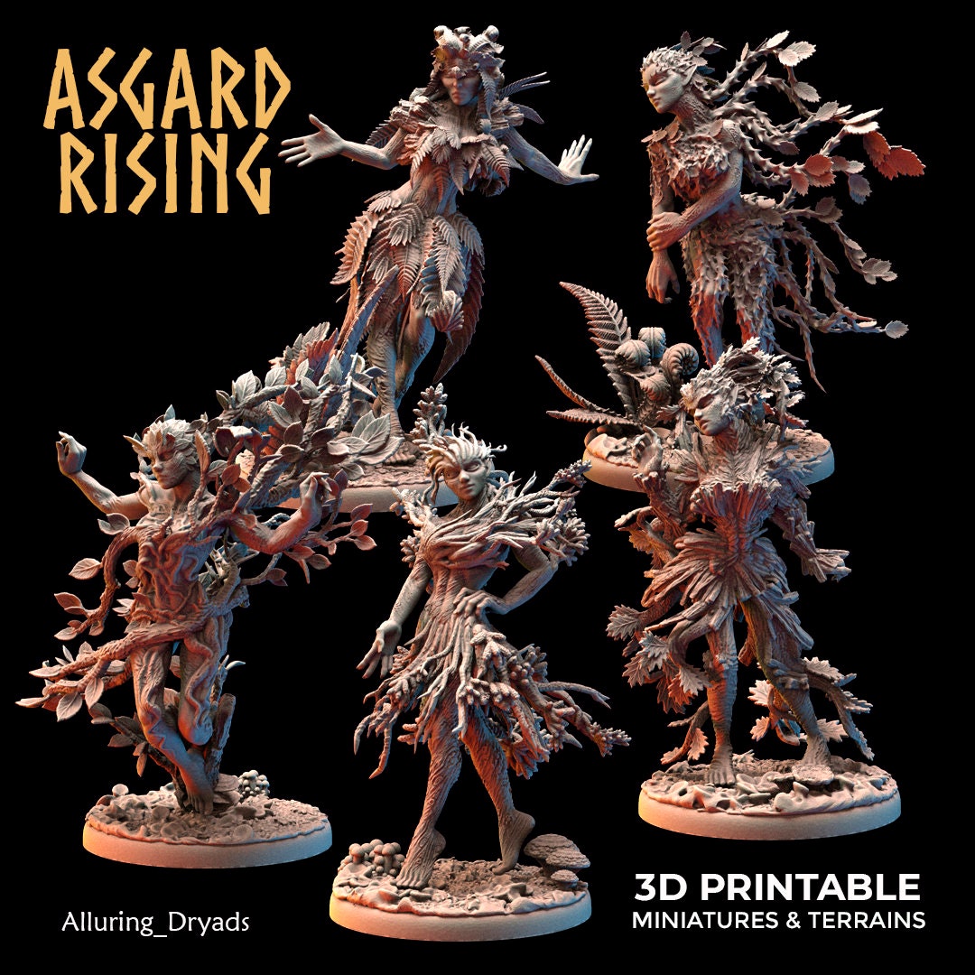 Alluring Dryads - set of 5 (sculpted by Asgard Rising)