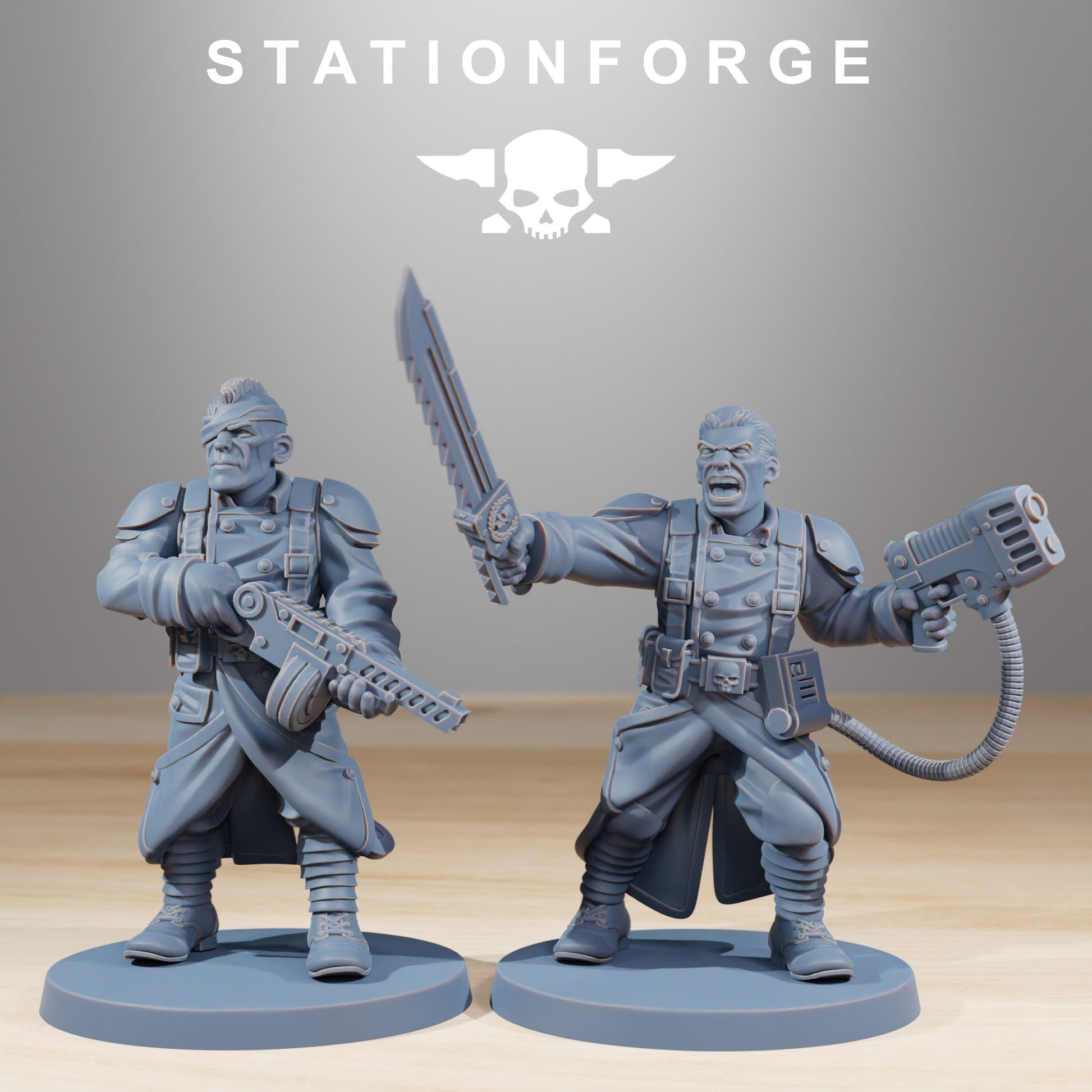 Grim Guard Combatants - set of 10 (sculpted by Stationforge)