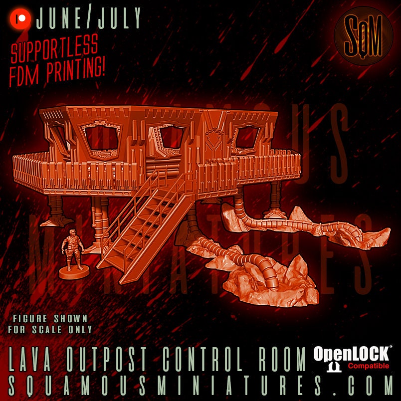 Lava Outpost Control Room (Sculpted by Squamous Miniatures)