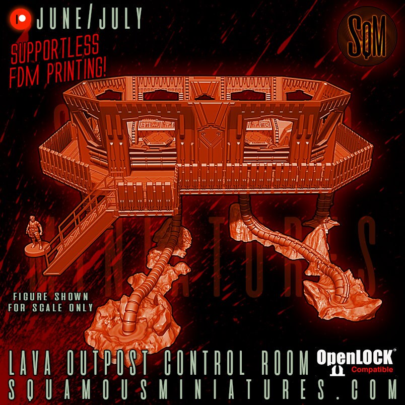 Lava Outpost Control Room (Sculpted by Squamous Miniatures)