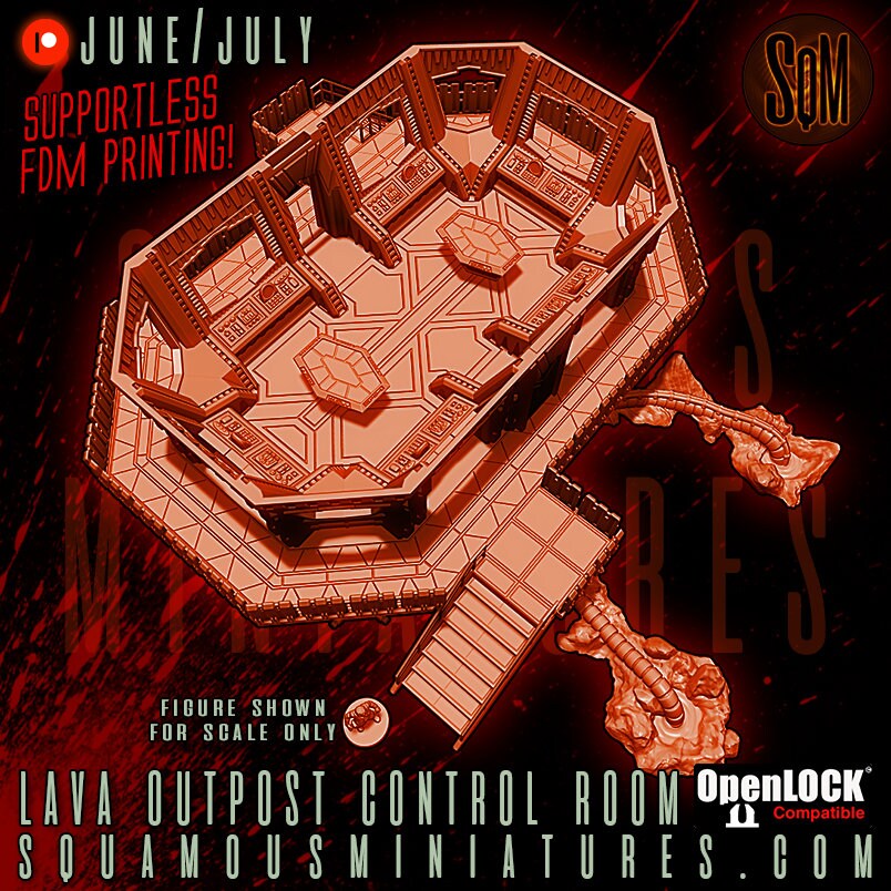 Lava Outpost Control Room (Sculpted by Squamous Miniatures)