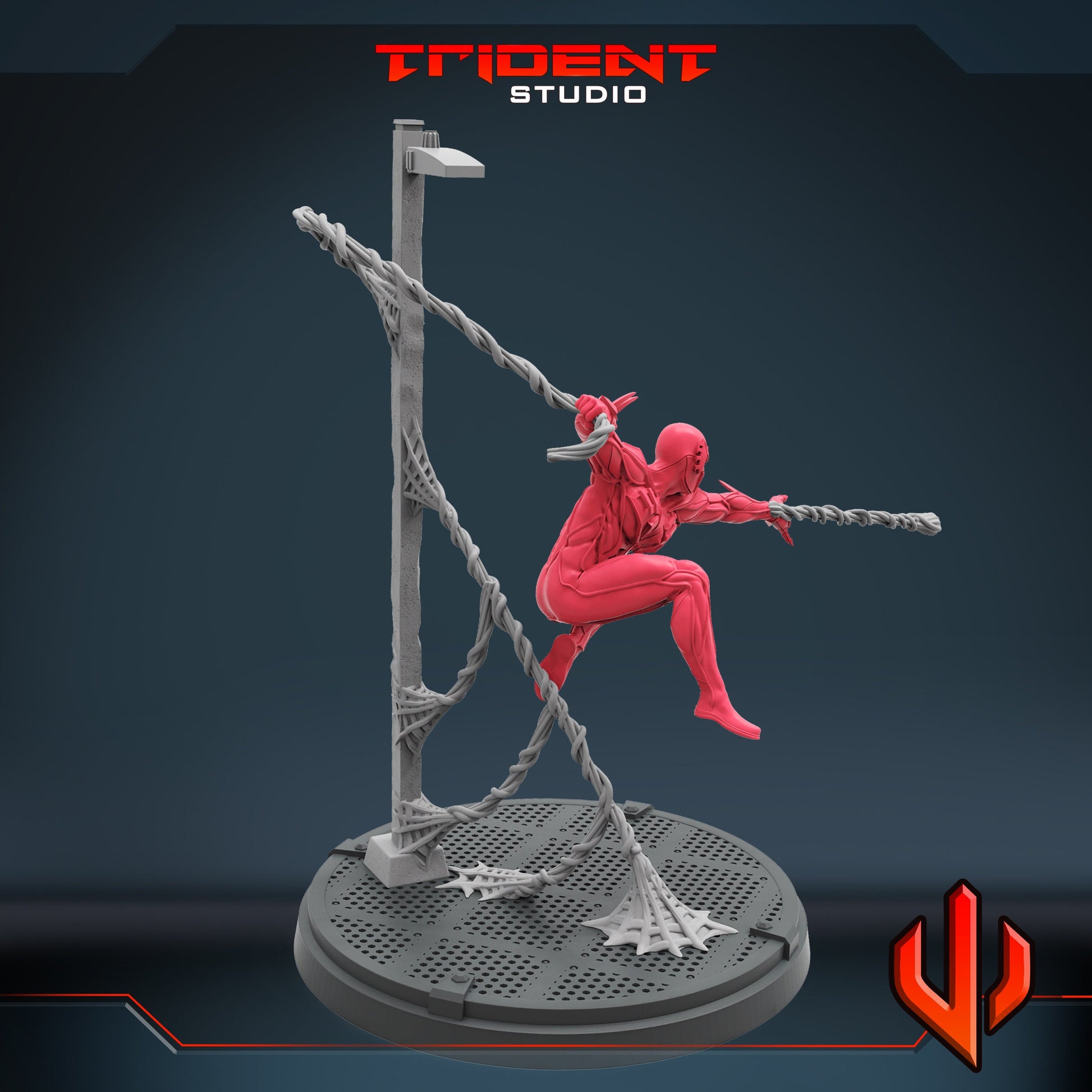 Spider-Man Dark (Fan art sculpted by Trident Studio) (Crisis Protocol Proxy/Alternative)