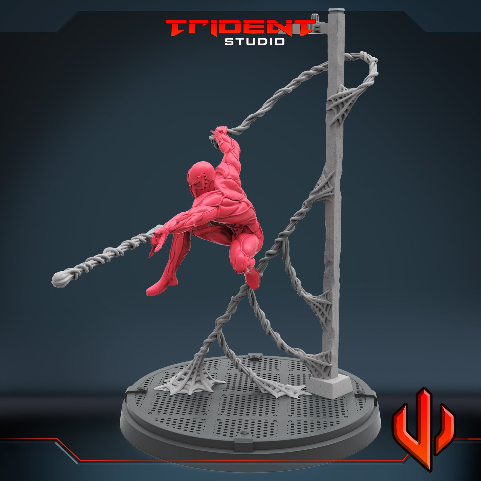 Spider-Man Dark (Fan art sculpted by Trident Studio) (Crisis Protocol Proxy/Alternative)